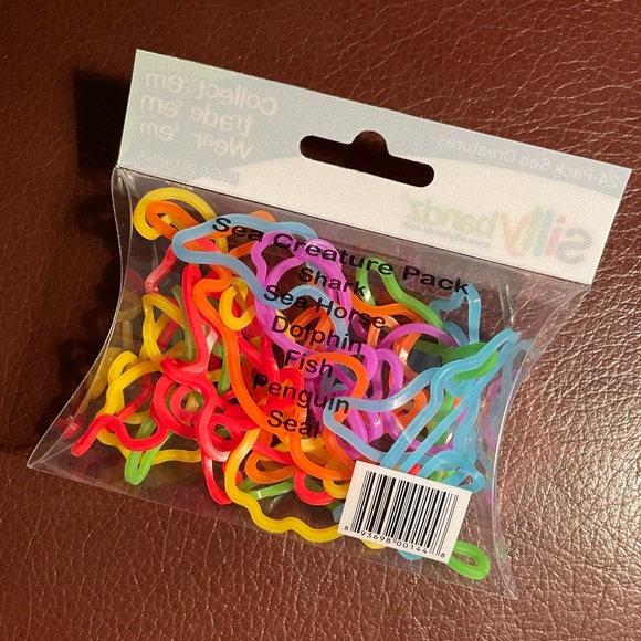 Silly Bandz 24 Pack Sea Creatures Bracelets Y2K Collectable Bands Rainbow Animal - Picture 2 of 4